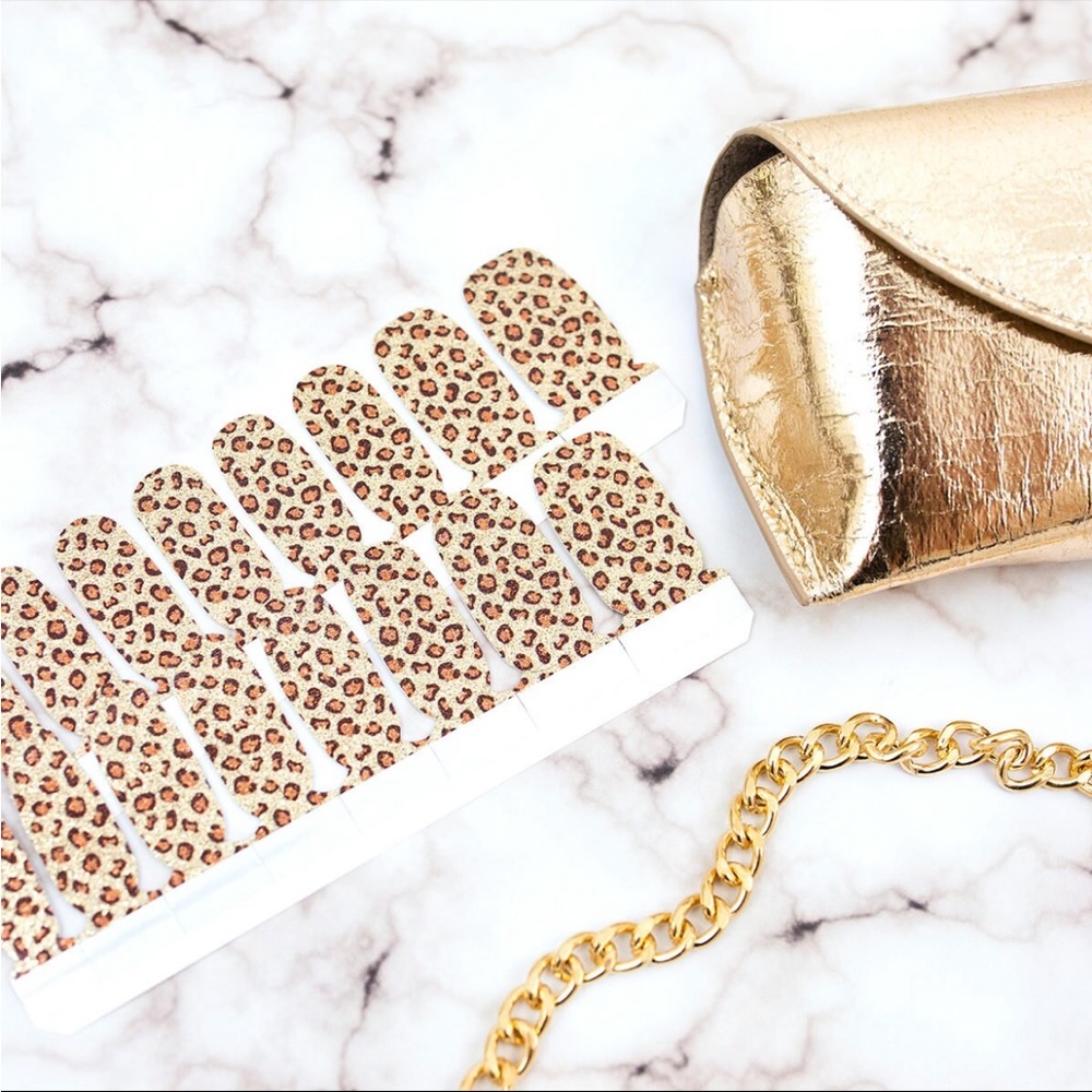 *Retired* Color Street: Safari Chic | Leopard Print Glitter Gold Brown Animal - Picture 12 of 16